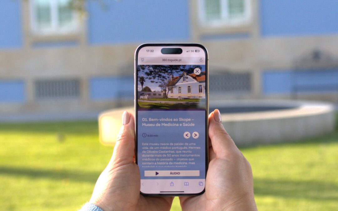 O Skope já tem audioguia disponível em três línguas: português, inglês e espanhol!