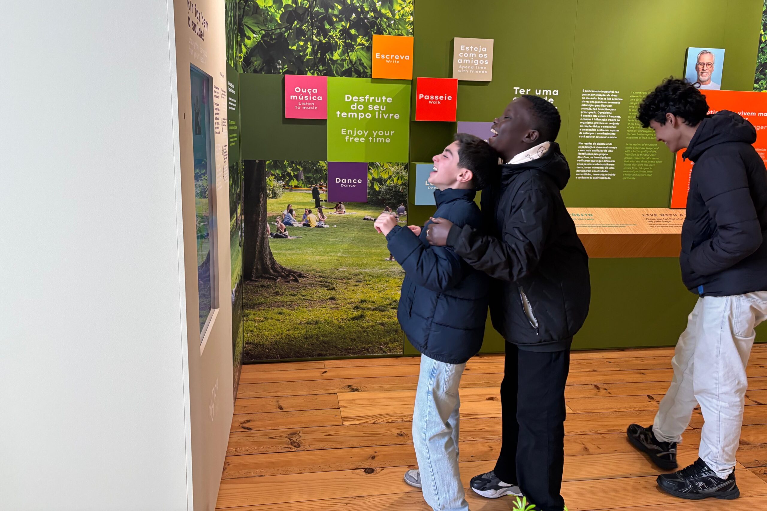 Aprender sobre saúde, cidadania e bem-estar fora da sala de aula, alunos do 7º ano da Escola Jaime Magalhães Lima no Skope