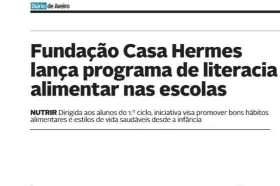 📣 A Fundação Casa Hermes está em destaque no Diário de Aveiro!