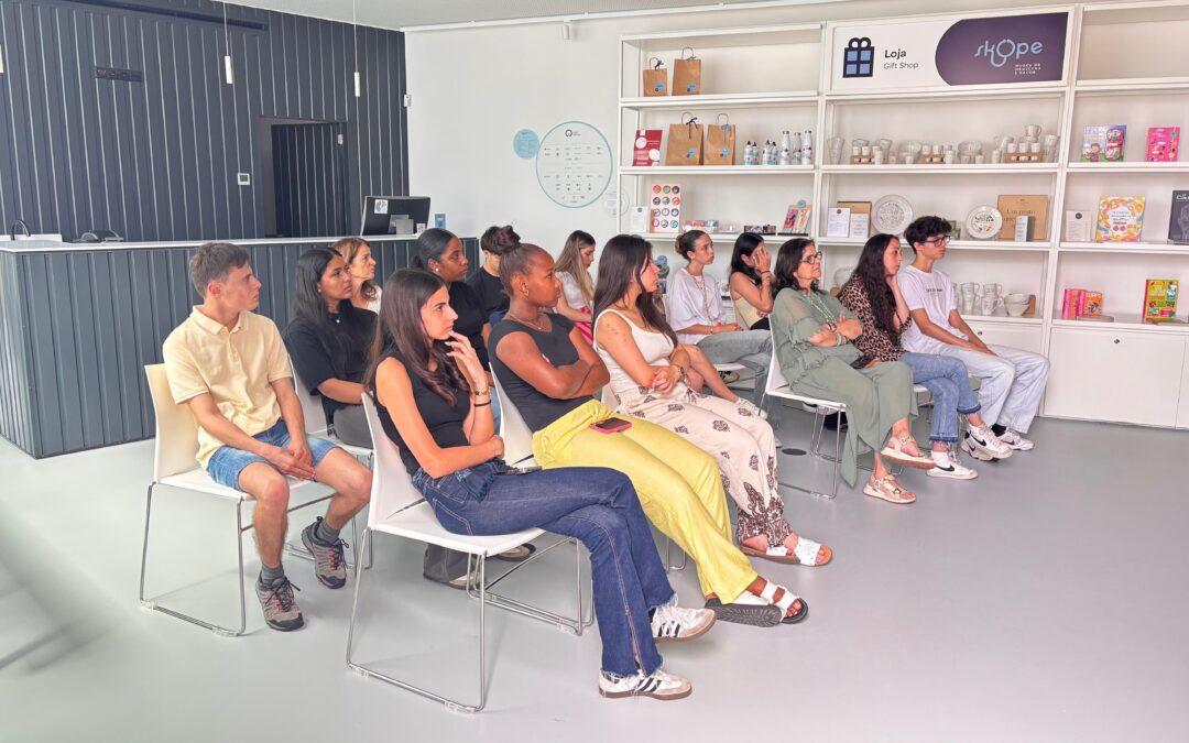 Turma do 10º ano da Esc. Sec. Homem Cristo no Skope